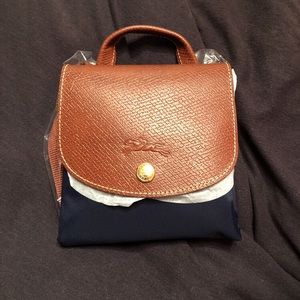 BRAND NEW navy blue longchamp backpack!!